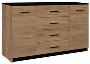 TAYLER komód tölgy craft/fekete