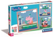 Peppa malac Relaxing 3x48 db-os puzzle Clementoni