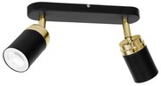 Spotlámpa RENO 2xGU10/8W/230V fekete/arany