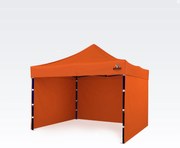 Altánok 3x3m Acélkeret 3 Falakkal: Munkasátor Kézműveseknek - plusz 3 oldalfal - Narancssárga