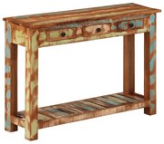 tömör újrahasznosított fa tálalóasztal 110x30x76 cm