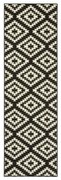 Basic Nordic fekete-fehér futószőnyeg, 80 x 200 cm - Hanse Home