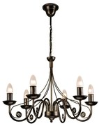 Csillár láncon DONATO 6xE14/40W/230V