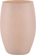Modern üveg virágváza Tyra 20 cm matt rózsaszín ajándék