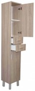 Nerva 35 magas szekrény 2 ajtóval, 2 fiókkal, sonoma tölgy