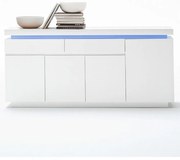 Ocean polcos-fiókos komód lakkozott MDF LED világítással 175 cm