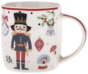 Fehér porcelán bögre karácsonyi mintával 370 ml Jolly – Dakls