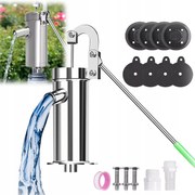 Kézi kerti vízpumpa 32 mm rozsdamentes acél ezüst