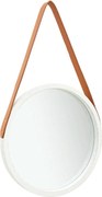 vidaXL fehér fali tükör pánttal 40 cm