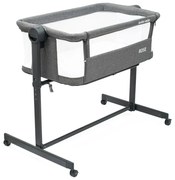 Baby Mix Rose szürke kiságy, 84 x 80 x 52 cm