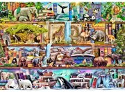 Csodálatos állati királyság fa puzzle