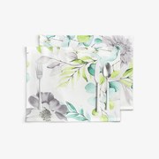 Goldea pamut reggeliző alátét deluxe - eucalyptus virágok - 2db 30 x 40 cm