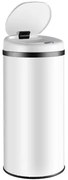 monzana® Érintésmentes szemetes USB-vel 50 l - fehér