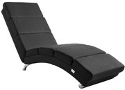 Casaria® London nyugágy - antracit króm lábakkal