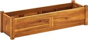 vidaXL kerti akácfa magaságyás 100 x 30 x 25 cm