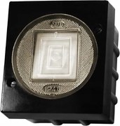 Ospel Lambda fekete falra szerelhető gyertyatartó csatlakozó IP44 LNH-2LC/25