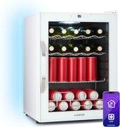 Klarstein Coachella 60 Smart hűtőszekrény, Wifi, LED, 3 polc, Háttérvilágítás, EEK E