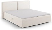 Krémszínű ágyneműtartós boxspring ágy 180x200 cm Arendal – Cosmopolitan Design