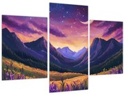 Kép - Lila táj (90x60 cm)