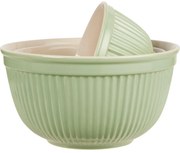 Zöld kerámia tálak MYNTE WASABI, 3 darabos készlet