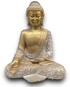 Ülő Buddha Szobor Aranyozott 20 cm