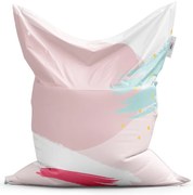 Classic babzsák világos minta - gyerek, rózsaszín / türkiz