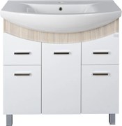 TMP ZX 85 - SONOMA - álló fürdőszobabútor - Sanovit ZENON - 6085 porcelán mosdóval - 86 x 50 cm