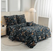 THE FOX AND THE HARE sötétzöld mikroplüss ágyneműhuzat Ágyneműhuzat mérete: 70 x 90 cm | 140 x 220 cm