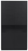 Fekete borovi fenyő moduláris szekrény 110x210 cm Finca – WOOOD