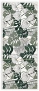 Fehér-zöld mosható szőnyeg 80x150 cm Monstera – Oyo Concept