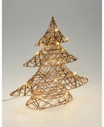 Karácsonyi világító fa Champagne, 30 x 30 cm, 20mikro LED, elemes