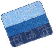 Bellatex Fürdőszoba szőnyeg Bany kivágás nélkülKocka kék, 60 x 50 cm