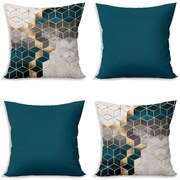 Párnahuzat készlet 4 db-os 43x43 cm Optic - Minimalist Cushion Covers