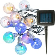 Garthen Napelemes fénylánc 10 LED 345 cm meleg fehér/ színes