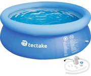 TecTake GmbH 402898 kerek medence szűrős vízforgató szivattyúval ø 300 x 76 cm - kék