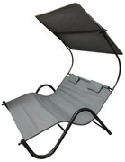 2 személyes DELUX napozóágy 3 színben-szürke