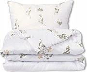 Szatén ágyneműhuzat 220x200 Exclusive Világos virágos