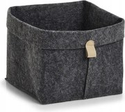 Zeller Tárolódoboz filc antracit 24x24x25cm