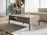 ISEO IS05 dohányzóasztal 2 fiók, Kasmír/Fekete/Arany