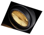 Beépített spotlámpa fekete GU10 AR111 keret nélküli - Oneon Honey