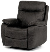 Elektromos fotel vezeték nélküli vezérléssel,vintage, sötétbarna