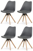 CT-762 GREY étkezőszék szett, 4 db
