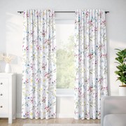 Goldea pamut drapéria - festett réti virágok 140x150 cm