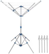 FALCO alumínium ruhaszárító állvány, 103×168 cm, ezüst Monzana