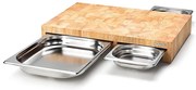 Continenta C4028 - 1x vágódeszka 50x32,5 cm + 3x gumifa tál