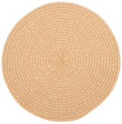 Natúr pamutkeverék tányéralátét, ø 38 cm - Tiseco Home Studio