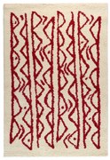 Morra krém-piros szőnyeg, 120 x 180 cm - Bonami Selection
