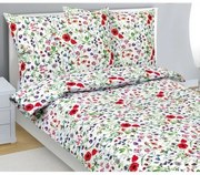 Bellatex Pamut ágynemétlet Vlčí máky piros, 140 x200 cm, 70 x 90 cm