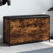 füstös tölgy színű cipőpad lehajtható fiókkal 102x32x56 cm