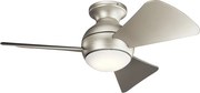 KICHLER KLF-SOLA-34-BN SOLA Ventilátoros lámpa Nikkel, Ezüst LED IP23